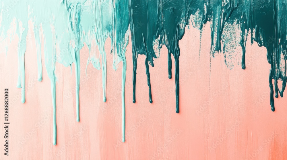 Poster soft pencil strokes create a flowing gradient in pastel colors blending beautifully on a canvas surf