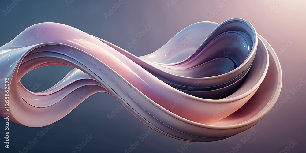 Poster abstract infinity loop design