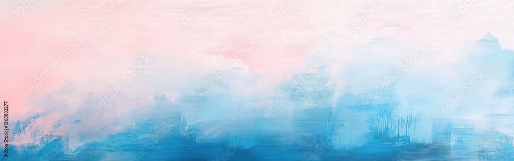 Poster Soft pastel blue and pink dashed lines create a calming and artistic backdrop for modern design projects and creative expressions