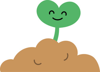 봄 새싹 일러스트