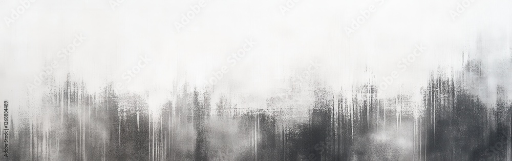Poster elegant gradient of muted gray pencil strokes creating a serene atmosphere in a minimalist setting