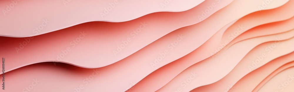 Poster elegant monochromatic background featuring fluid waves in muted tones reflecting softness and sophis