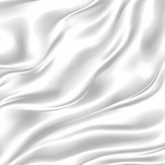 Obraz premium Smooth white fabric with flowing texture
