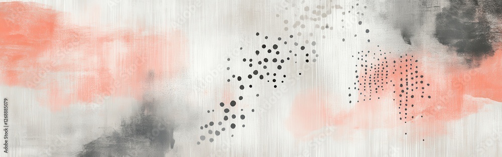 Aufkleber dotted pencil strokes blend in soft pastel hues creating a delicate and elegant composition in a ser