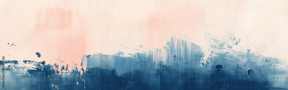 Poster Delicate pencil strokes create a soft pastel peach canvas with subtle textures and gentle blending for artistic expression