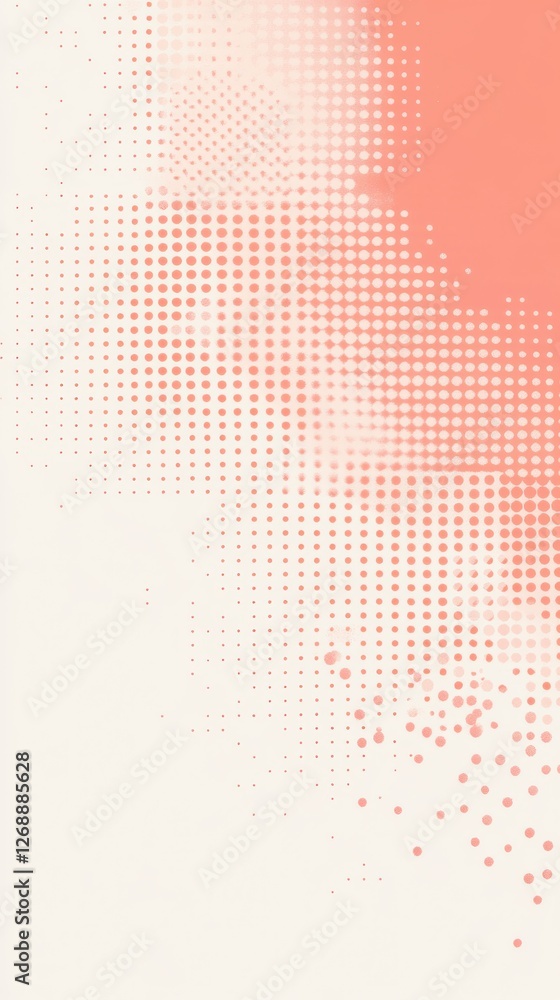 Aufkleber bright pastel orange background gradually blending into soft hues with artistic dot pattern and smoo