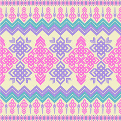 Geometric seamless pattern traditional design for background,

