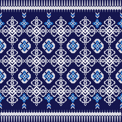 Geometric seamless pattern traditional design for background.