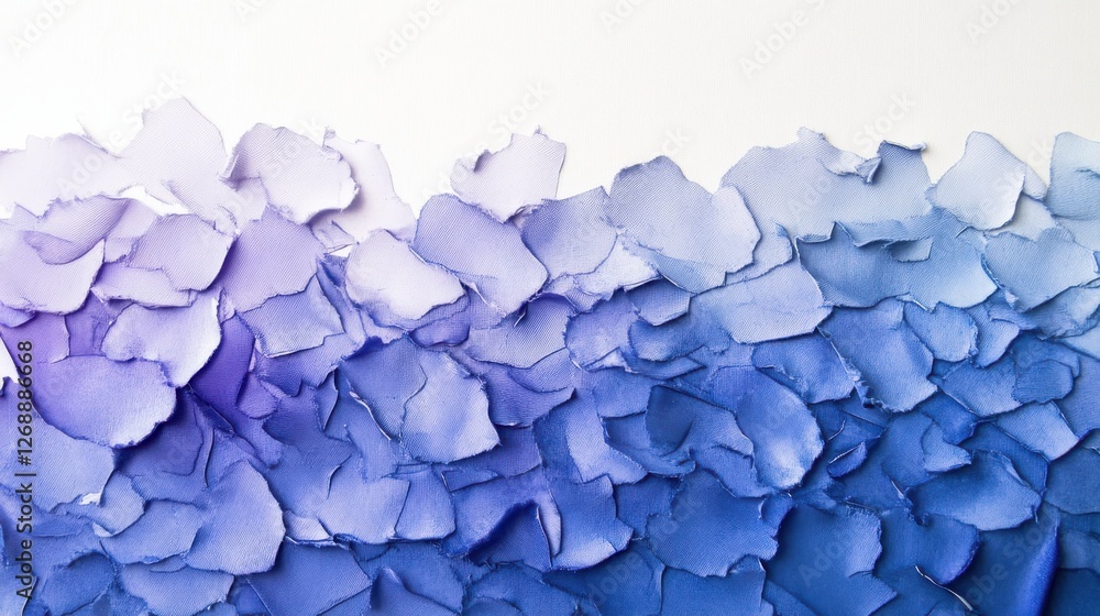 Aufkleber Abstract gradient of pencil strokes in soothing blue hues showcasing artistic expression and creativity in a unique design