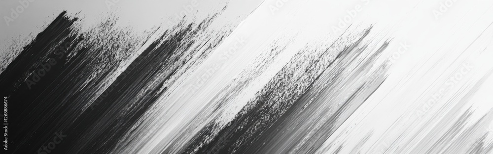 Fototapete exploration of abstract pencil strokes creating a dynamic gradient in shades of gray and black