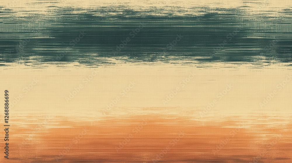 Aufkleber unique abstract design showcasing gradient pencil strokes with jagged edges in earthy tones across a