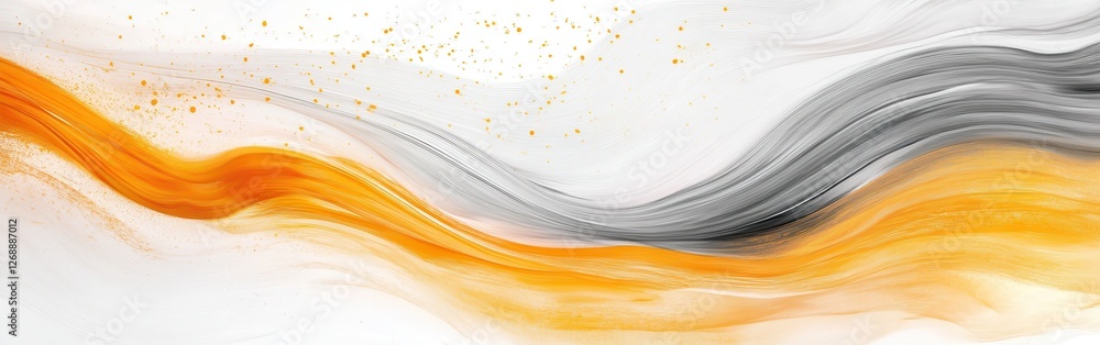 Poster creative expression through abstract pencil strokes in vibrant colors against a light background