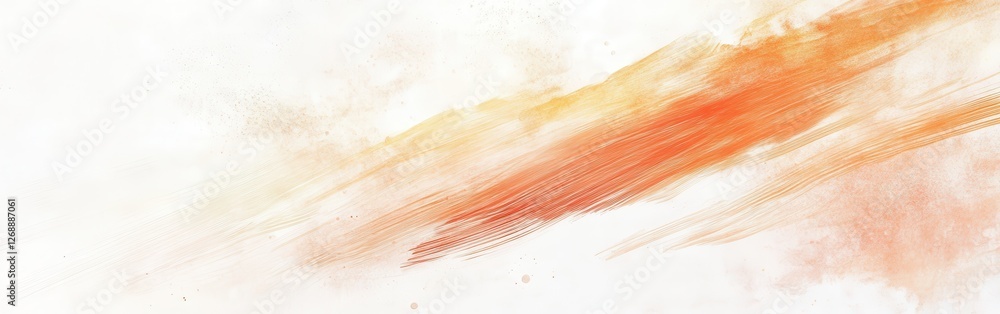 Aufkleber Abstract pencil strokes create a warm and soft background with hints of orange and yellow colors for artistic expression