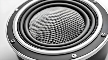 Close-Up Image of a High-Quality Audio Speaker Grill Design