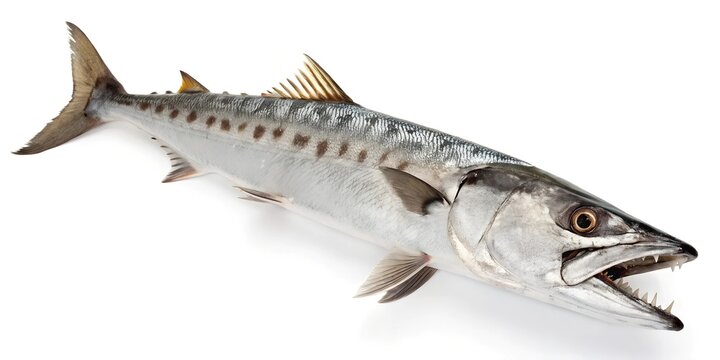 
Barracuda fish on a white background