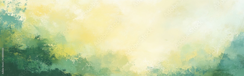Aufkleber soft green and yellow textured background creating a tranquil and calming atmosphere for design and 