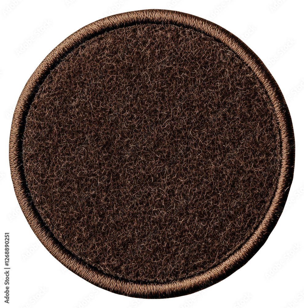 Poster textured bronze circle design element isolated on black transparent background