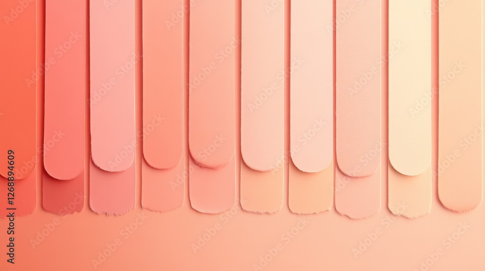 Poster Soft gradient fill transitioning from pastel shades showcasing an artistic color palette for design inspiration