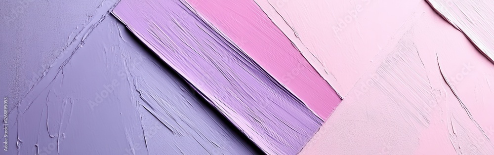 Poster soft negative space design featuring blended pastel colors and textured brushstrokes in a harmonious