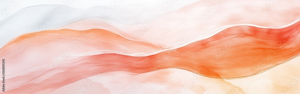 Fototapete minimalist pencil strokes create gentle washes of color resembling soft waves in a tranquil setting