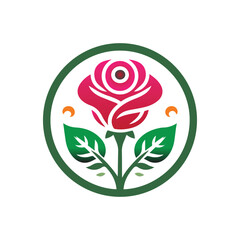 Beautiful Single red Rose on white background EPS