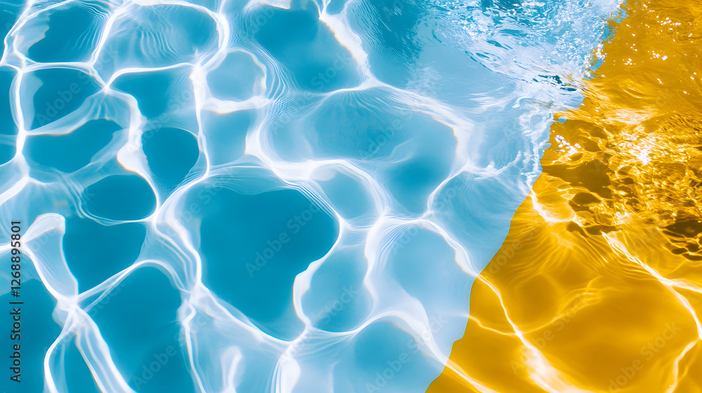 Leinwandbilder breathtaking underwater scene showcasing a vibrant mesmerizing dance of light color and reflection o