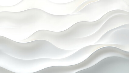 Obraz premium Stylish and modern minimalist seamless white wave texture pattern background with monochromatic color scheme. Abstract White Wave Forms background