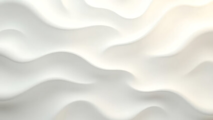 Obraz premium Stylish and modern minimalist seamless white wave texture pattern background with monochromatic color scheme. Abstract White Wave Forms background