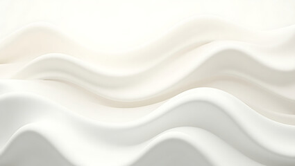 Obraz premium Stylish and modern minimalist seamless white wave texture pattern background with monochromatic color scheme. Abstract White Wave Forms background