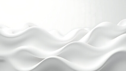 Fototapeta premium Stylish and modern minimalist seamless white wave texture pattern background with monochromatic color scheme. Abstract White Wave Forms background