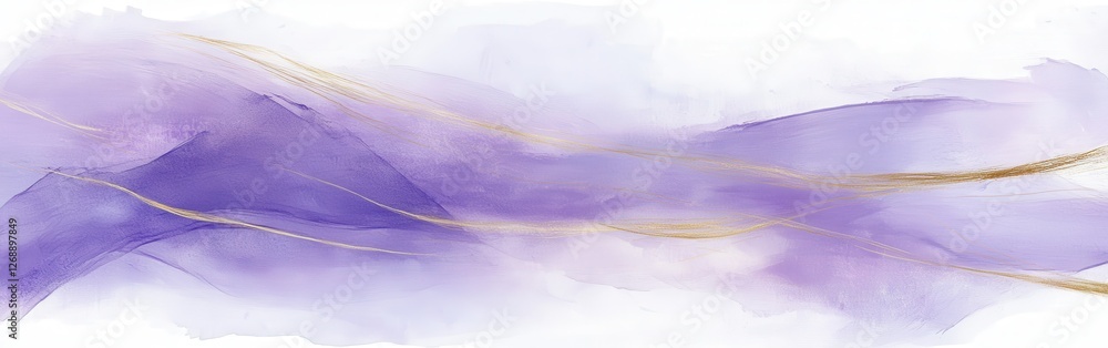 Poster Expressive pastel abstract pencil strokes create serene waves in soft colors for a calming visual experience