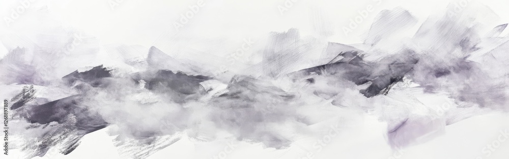 Leinwandbilder abstract pencil strokes create a dynamic interplay of light and shadow in an expressive monochrome p