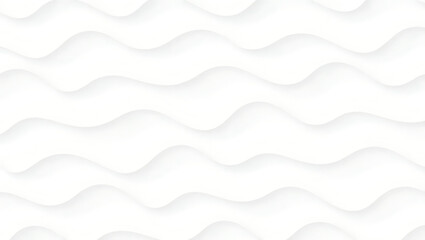 Obraz premium Stylish and modern minimalist seamless white wave texture pattern background with monochromatic color scheme. Abstract White Wave Forms background