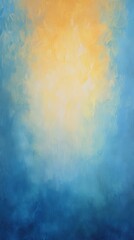 Fototapeta premium Gradient transition from cool blue tones to warm yellow hues creating a serene visual experience