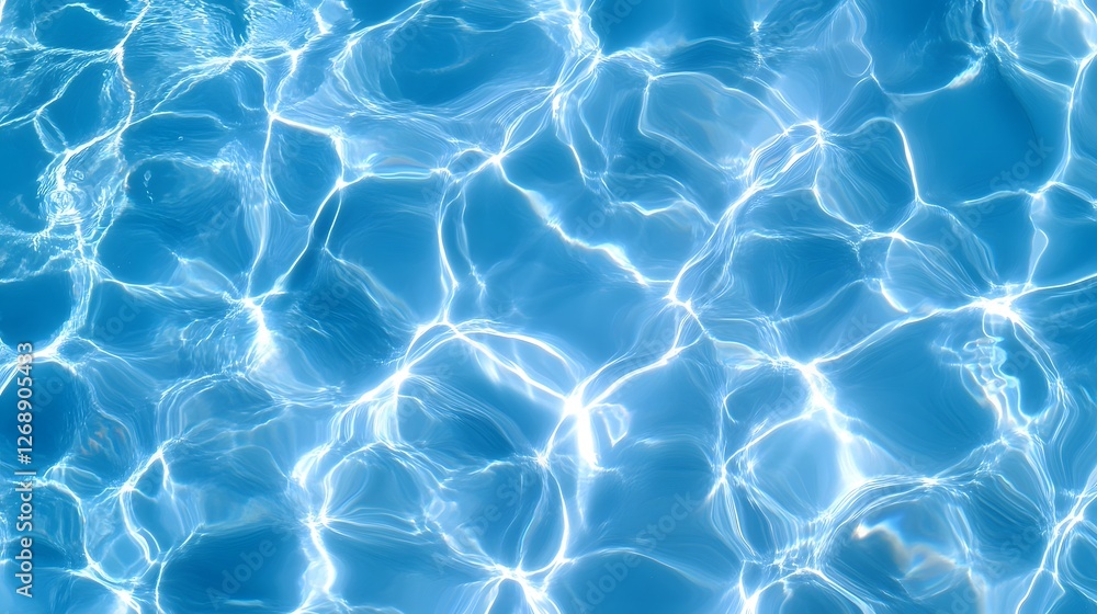 Leinwandbilder captivating abstract image of shimmering wavy aquamarine water ripples and reflections creating a se