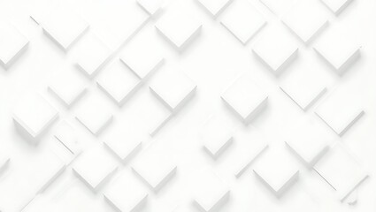 Abstract 3D background with white geometric pattern of square boxes with subtle gradient modern and elegant texture