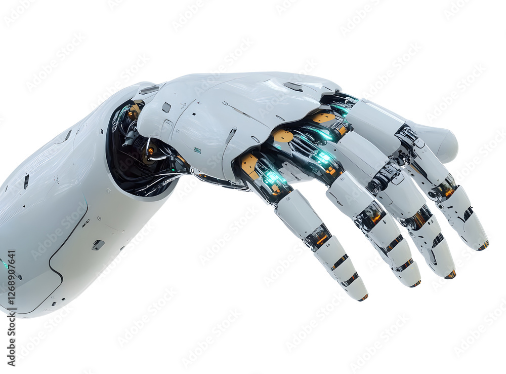 Canvas Prints robotic hand png on transparent background