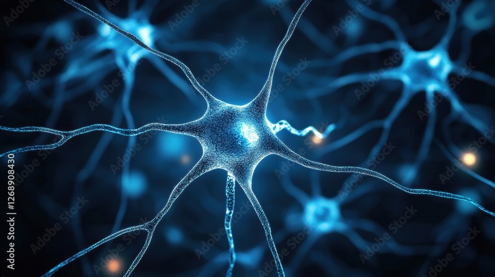 Poster neural networks interacting in a digital environment showcase complex connections during a scientifi