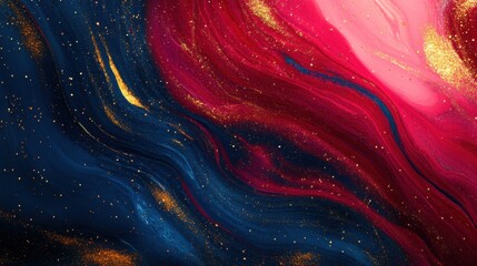 Vibrant Abstract Art, Digital Canvas, Swirling Colors, Luxurious Background, Artistic Viewpoint, Modern Concept