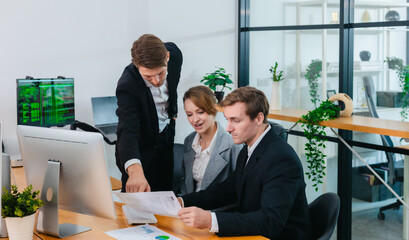 Financial Analyst Monitoring Stock Market Data