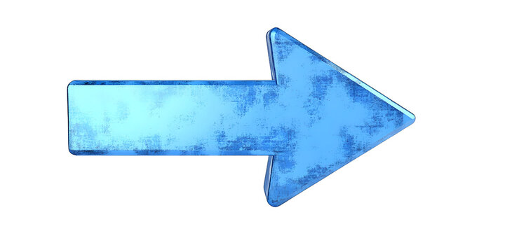 Blue arrow - 3d icon