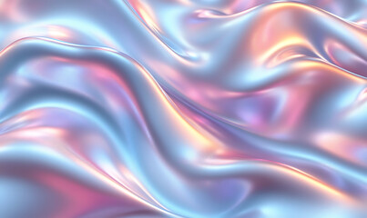 Fototapeta premium Abstract chrome waves background