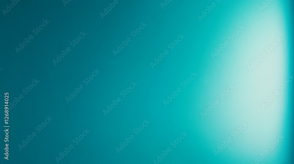 Poster abstract teal gradient background with soft light, ideal for design and artistic projects