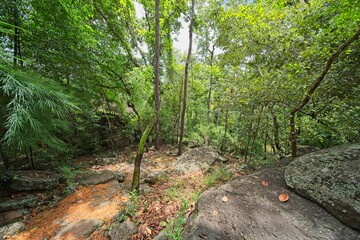 Phu Prabhat Historical Park. he is located between Udon Thani and Nong Khai, in north east thailand. a very nice place to visit if u are around.
