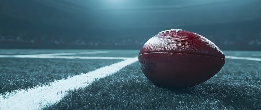 A Lone Football Under the Stadium Lights The End of the Game, the Beginning of Reflection