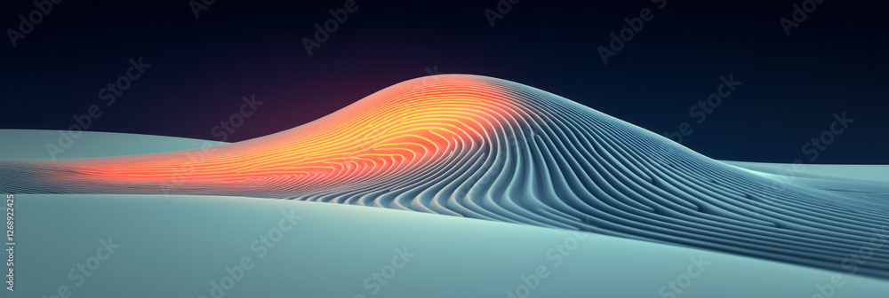 Leinwandbilder a minimal approach showcasing a narrow section of the circuit, with energy waves visibly traversing