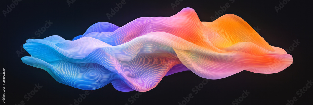 Poster a layered design where translucent circuits overlap, each layer dancing with dynamic color shifts