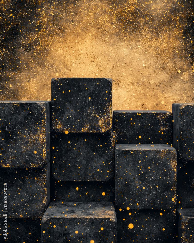 Poster a close-up of large, irregular blocks forming the ancient wall, tiny flecks of dust drifting in the