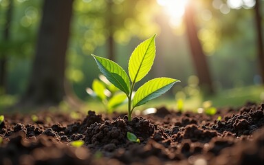 young green sprout arbor day