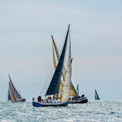 Fototapeta premium Sailing yachts regatta. Yachting. Sailing race